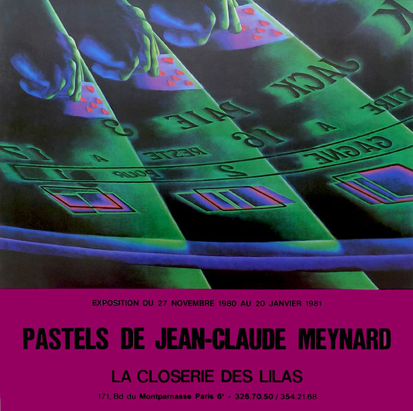 « Pastels Meynard » 1981 Exposition / Closerie des Lilas, Paris, FR