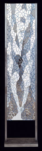 Plongeur 4. / Panneau mosaïque de verre / 205X50cm / 1997