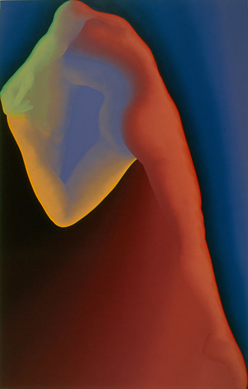 Feu follet / acrylique sur toile / 146x89 cm / 1983