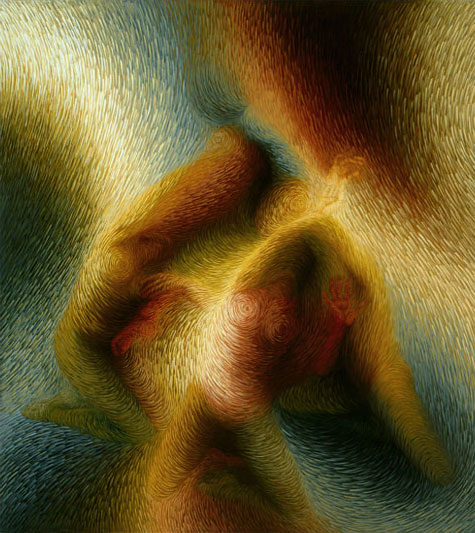 Radeau des Muses 4 / Acrylique sur toile / 195X165cm / 1987