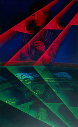 Split / Acrylique sur toile / 130X89cm / 1981