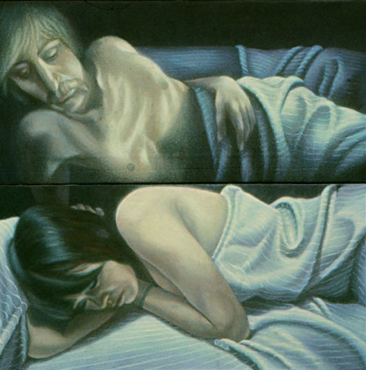 Duo / Acrylique sur toile / 1977