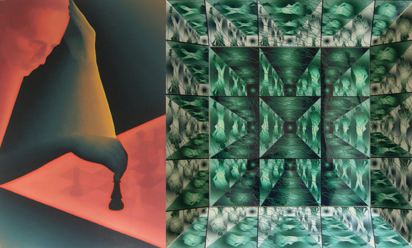 Marcel Duchamp 1981 - MétaCube I 2004 / acrylique sur toile, création numérique sous Diasec