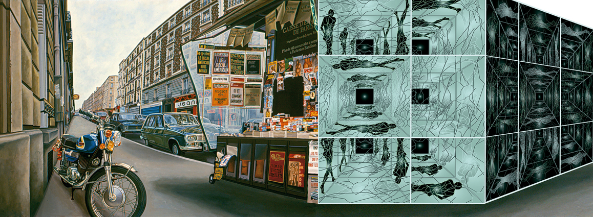 HyperStreet 1975 - Méta Cube II 2004 / acrylique sur toile, création numérique sous Diasec