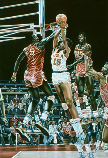 Basket / Acrylique sur toile / 1974